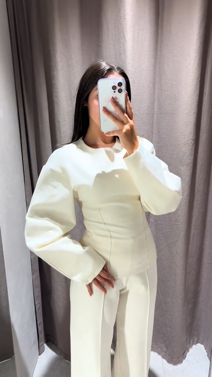 Completo Donna Oversize e Pantaloni Larghi Linea Definita