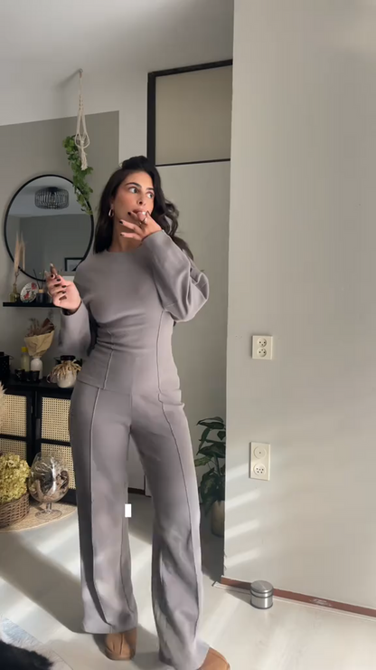 Completo Donna Oversize e Pantaloni Larghi Linea Definita