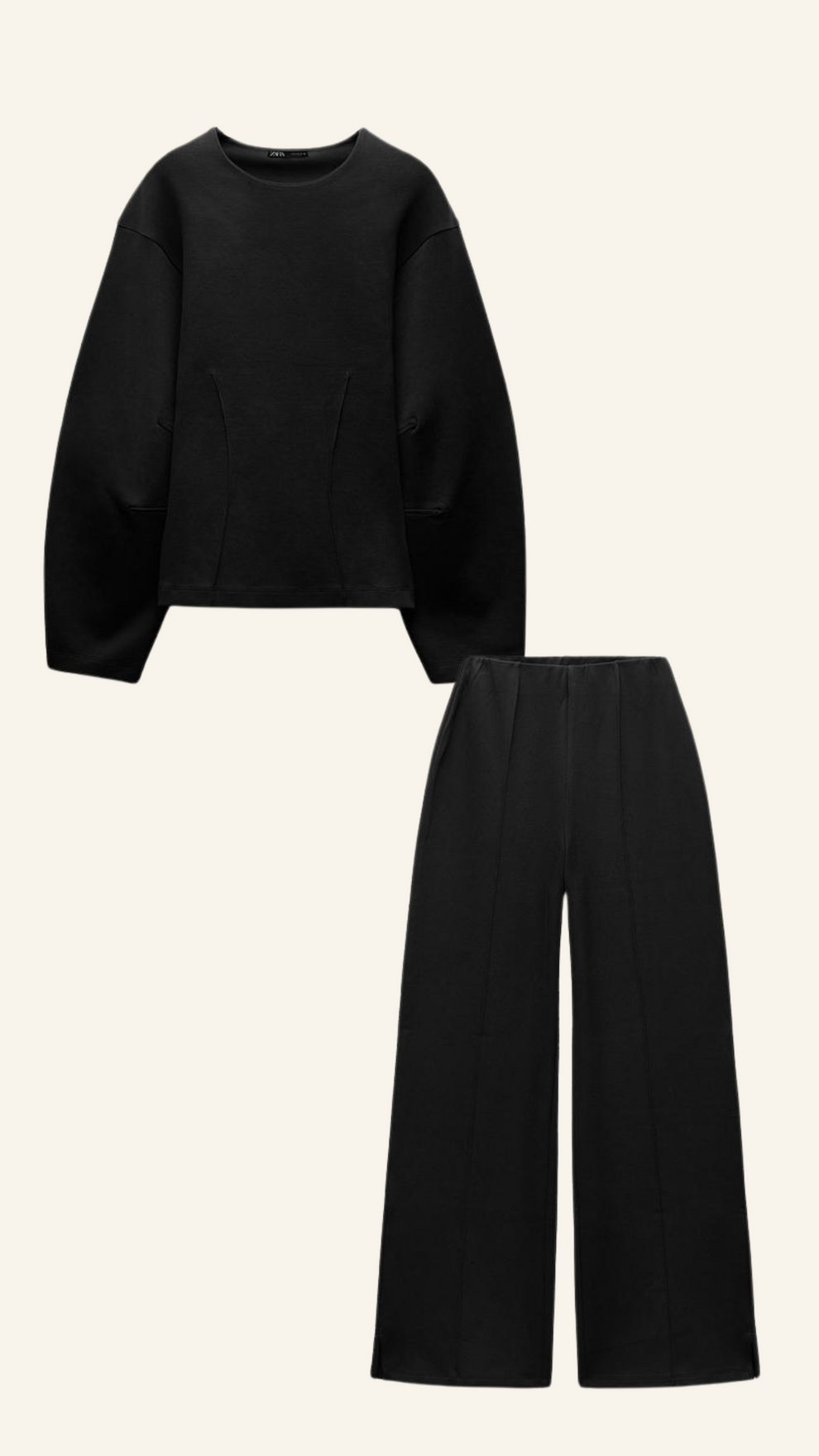 Completo Donna Oversize e Pantaloni Larghi Linea Definita