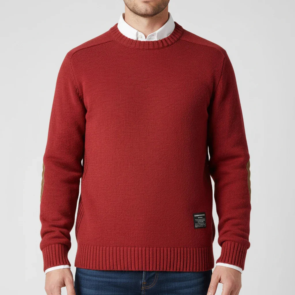 Maglione Uomo Girocollo con Bordo a Costine - Brentozzi