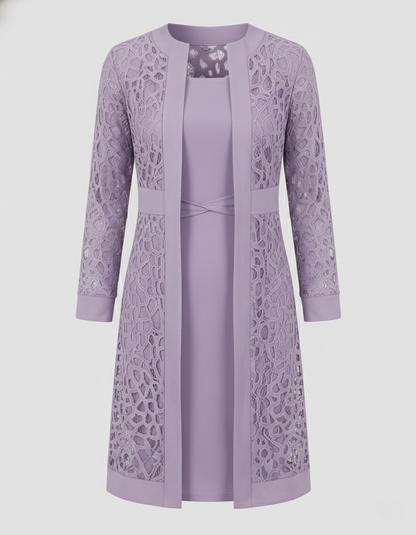 Abito Cardigan Donna in Pizzo Elegante