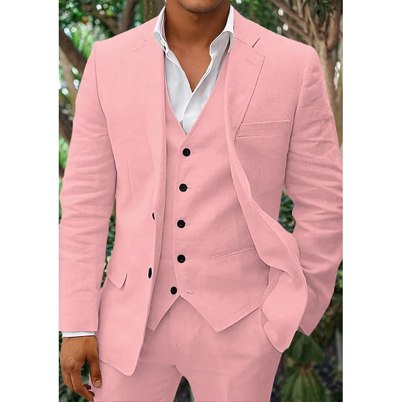 Completo Uomo Tre Pezzi Blazer Gilet e Pantaloni