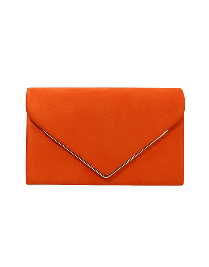 Clutch Donna in Velluto Effetto Camoscio Elegante