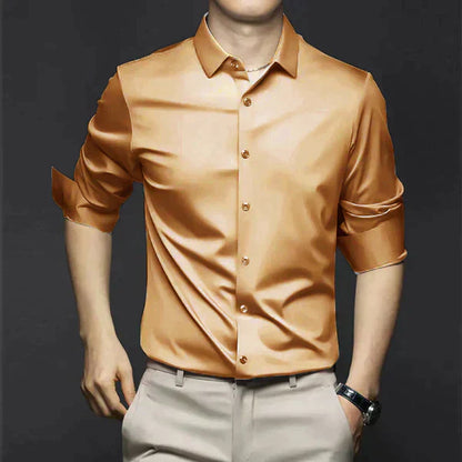 Camicia Uomo Antipiega Manutenzione Facile Comfort