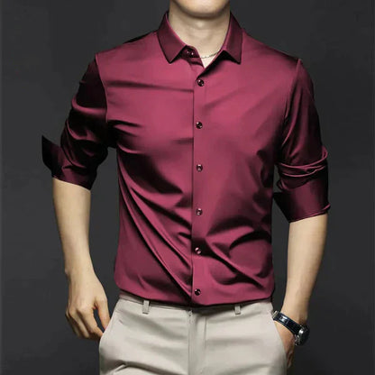 Camicia Uomo Antipiega Manutenzione Facile Comfort
