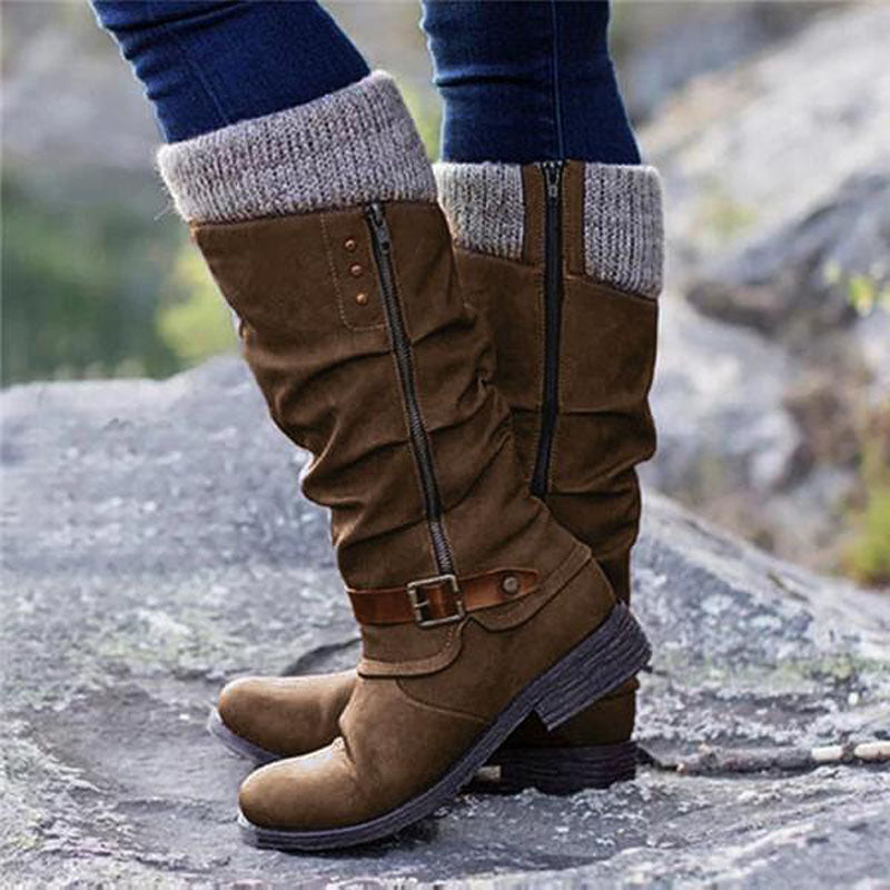 Stivali Donna Orthopedici Impermeabili Tacco Basso Caldi Comfort