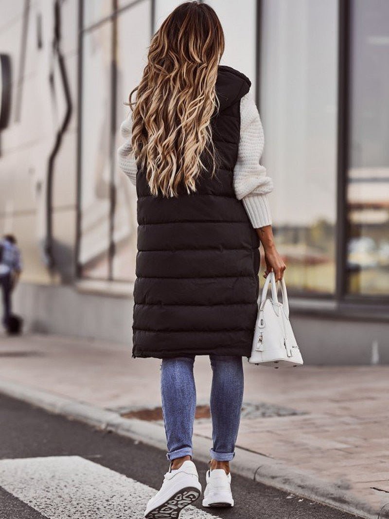 Smanicato Imbottito Donna Casual Caldo