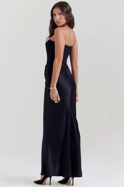 Abito Maxi Donna con Orlo Dritto