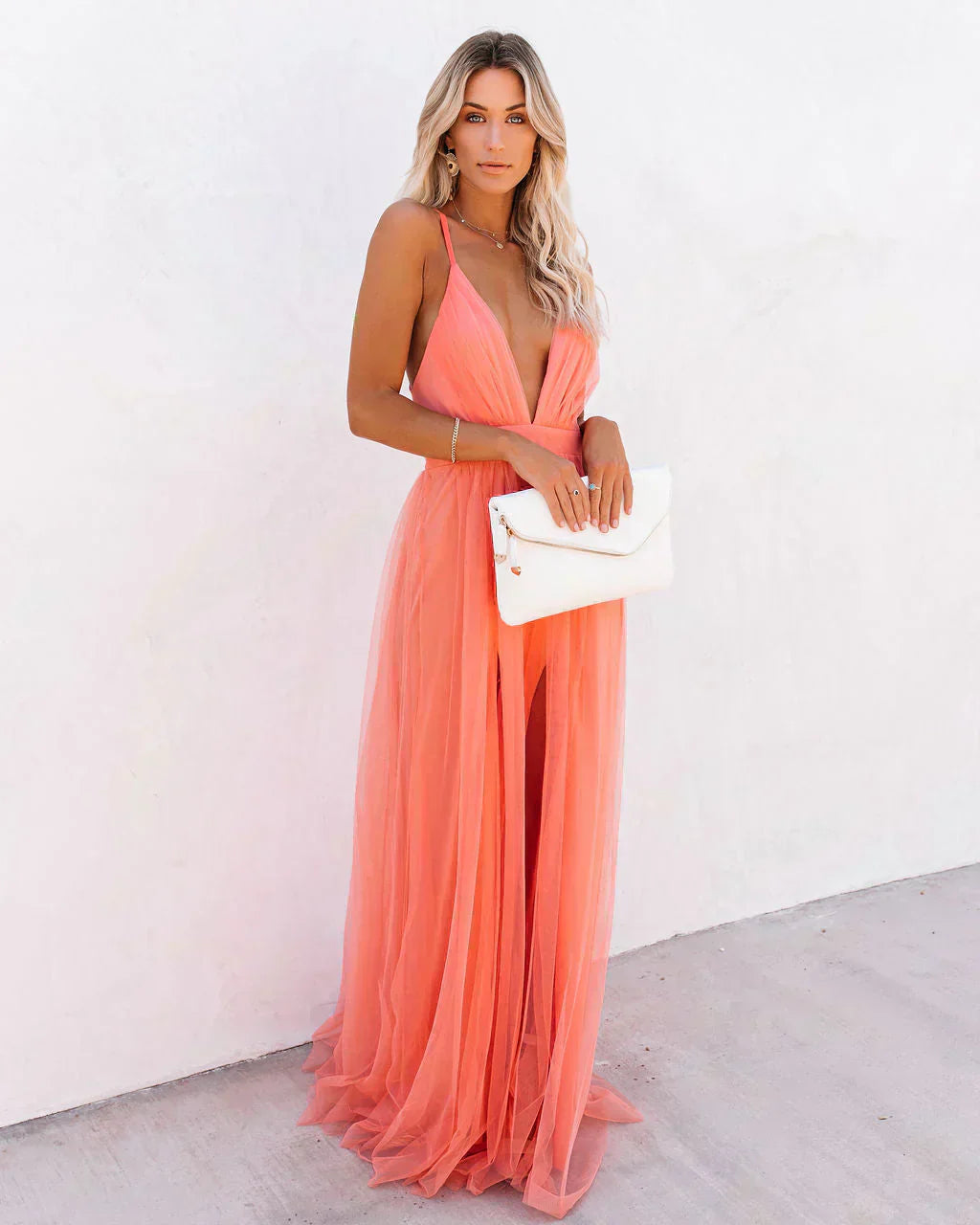 Abito Maxidress Donna Leggero Elegante Estate