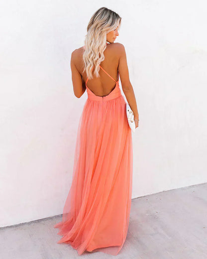 Abito Maxidress Donna Leggero Elegante Estate