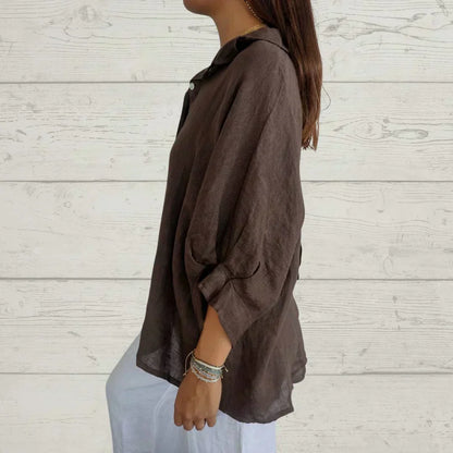 Camicia Donna Elegante con Bottoni Stile Classico