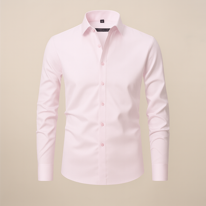 Camicia Uomo Business Manica Lunga Con Bottoni Traspirante