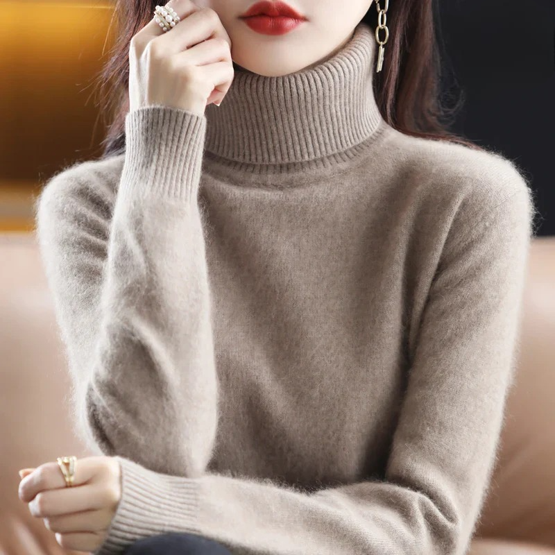 Maglione Dolcevita Donna Elegante Slim Fit - Brentozzi