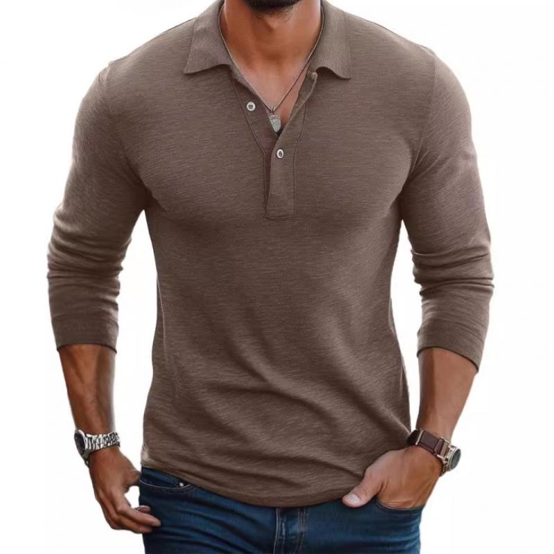 Maglione Polo Uomo Manica Lunga con Bottoni - Brentozzi