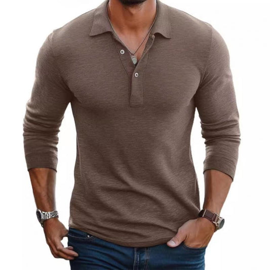 Maglione Polo Uomo Manica Lunga con Bottoni - Brentozzi