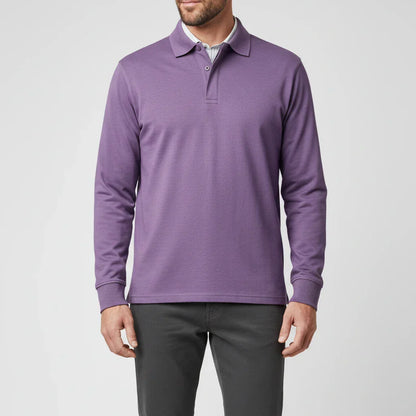Polo Uomo Manica Lunga Classica Cotone