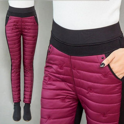 Pantaloni Neve Donna Imbottiti Caldi Vestibilità Comoda