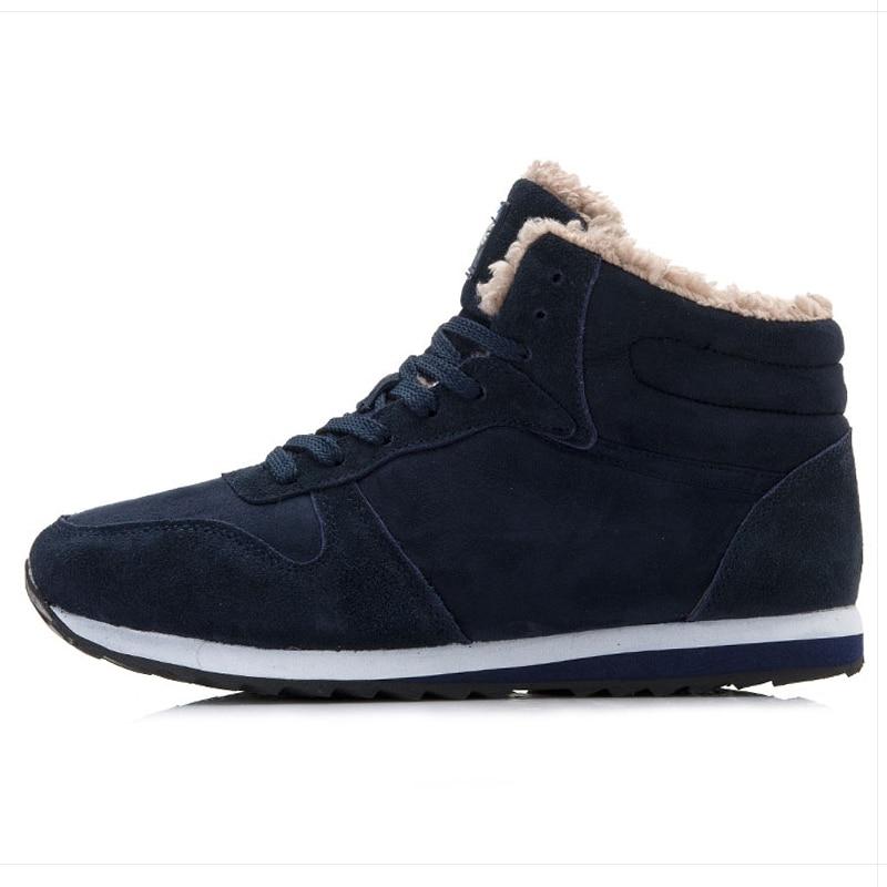 Sneakers Uomo Alte Invernali con Fodera in Pelliccia Sintetica