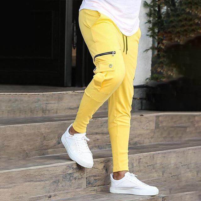 Pantaloni Jogging Uomo Cotone con Coulisse e Tasche Comodi