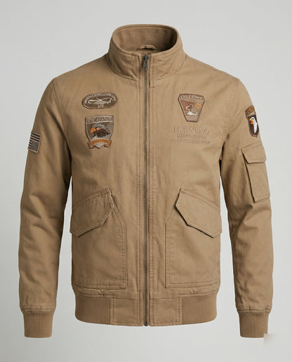 Giacca Bomber Uomo Stile Militare Regular