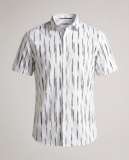Camicia Uomo Hawaii in Viscosa Manica Corta
