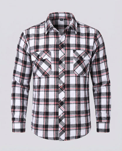 Camicia Uomo Flanella Quadri Casual