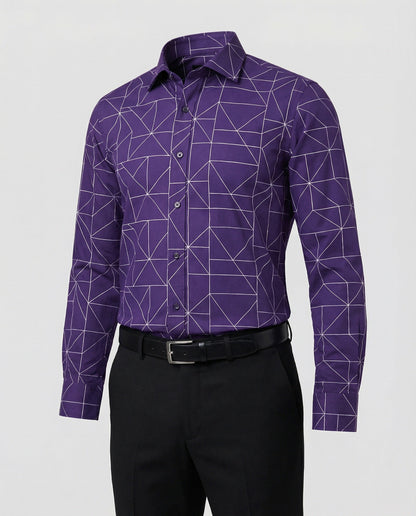Camicia Uomo Business Collo Squadrato Slim Fit