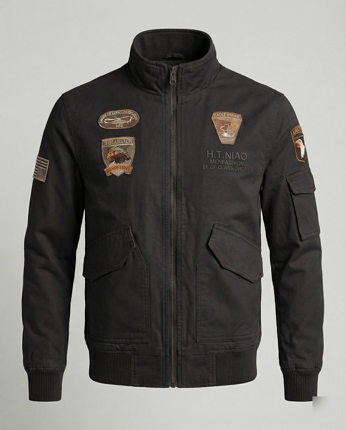 Giacca Bomber Uomo Stile Militare Regular - Brentozzi