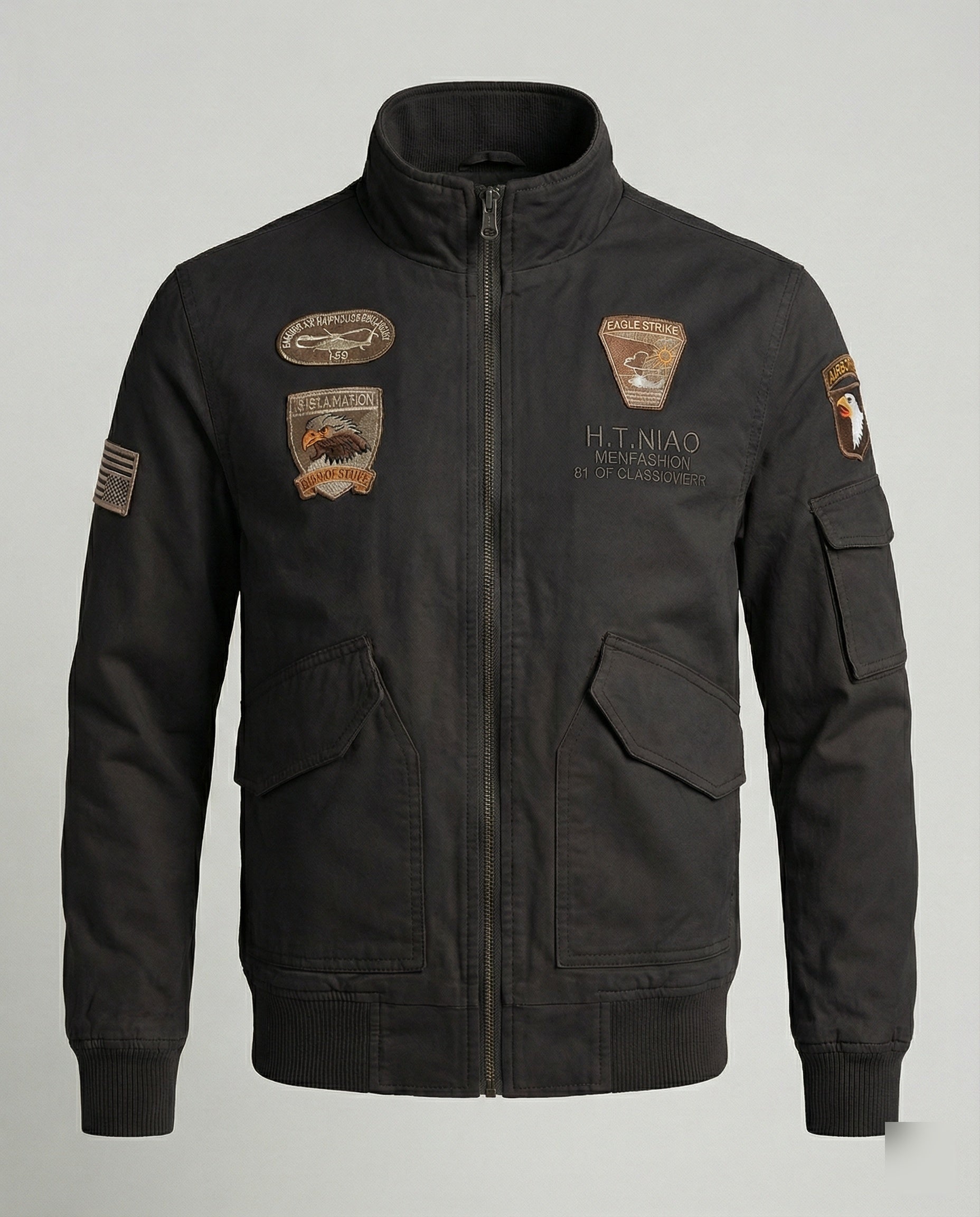 Giacca Bomber Uomo Stile Militare Regular - Brentozzi