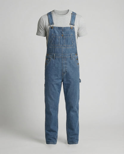 Pantaloni Salopette Uomo Jeans Taglio Largo - Brentozzi