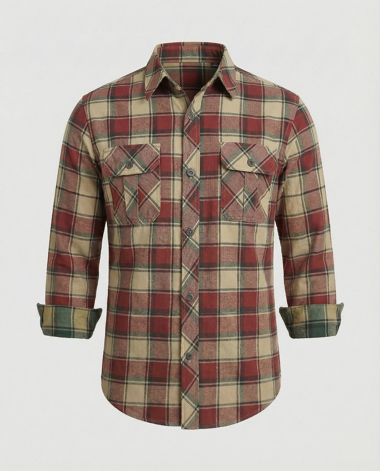 Camicia Uomo in Flanella Manica Lunga
