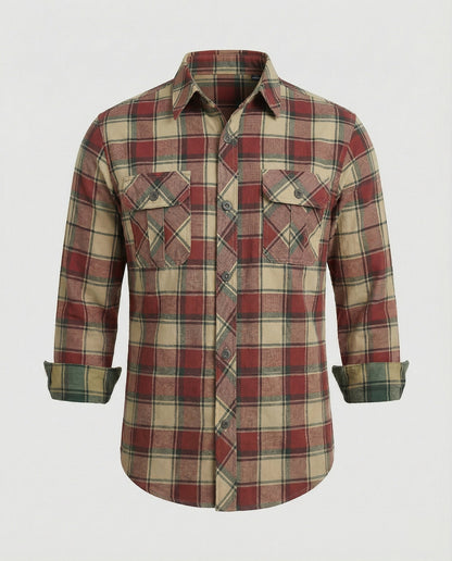 Camicia Uomo in Flanella Manica Lunga