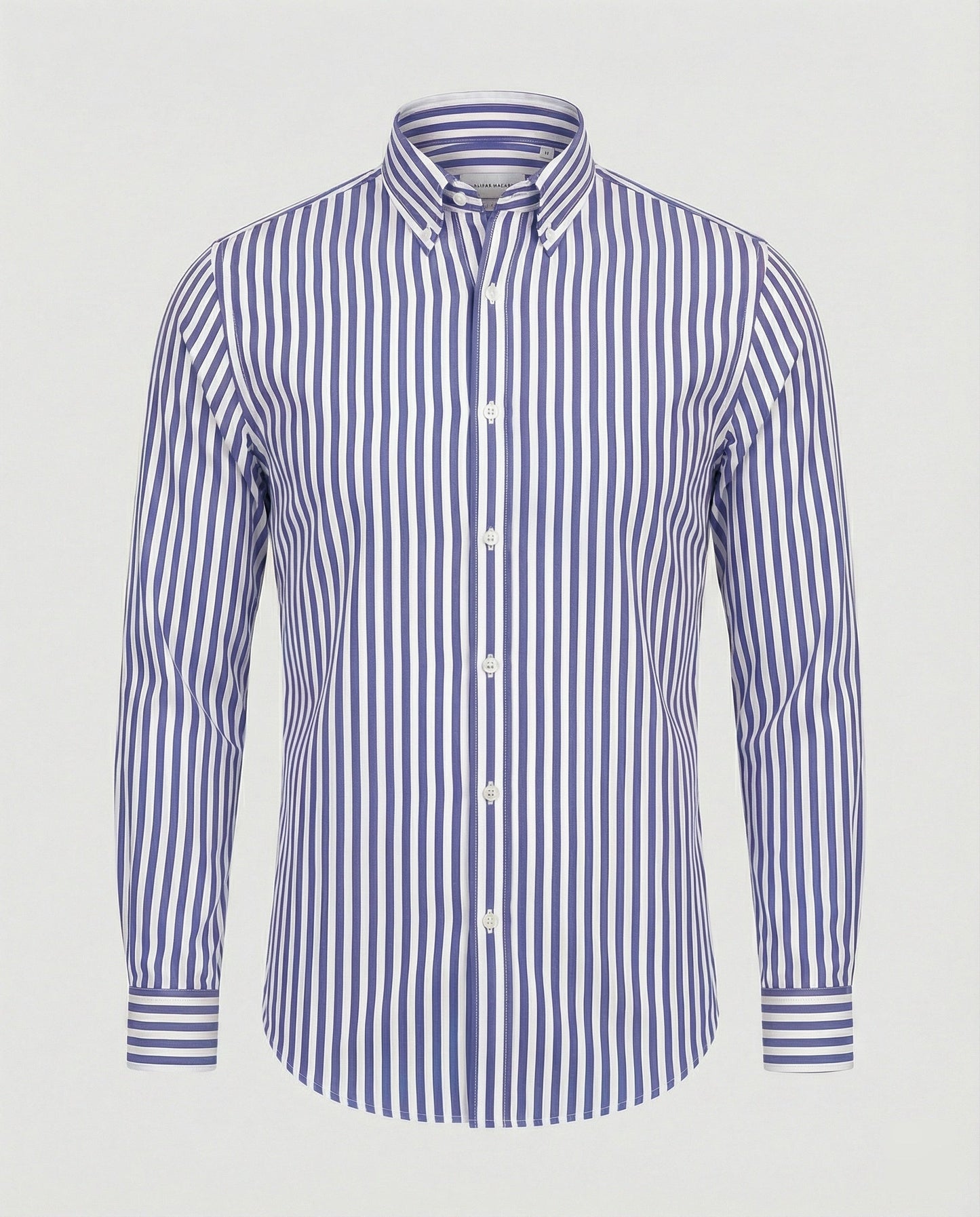Camicia Uomo Rigata Elegante Slim Fit