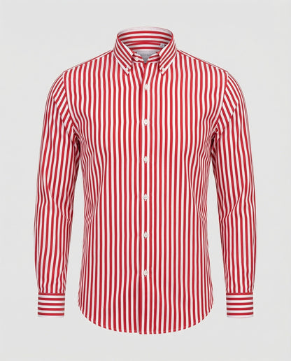 Camicia Uomo Rigata Elegante Slim Fit