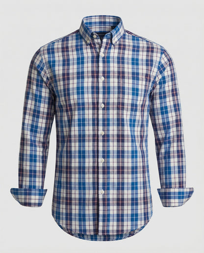 Camicia Uomo Flanella Manica Lunga Quadri