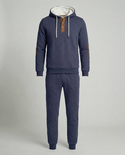 Tuta Jogging Uomo Felpa con Cappuccio e Pantaloni