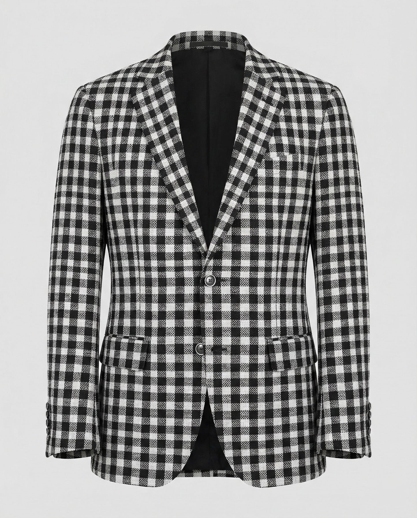Giacca Uomo Slim Fit Monopetto Tessuto Glencheck