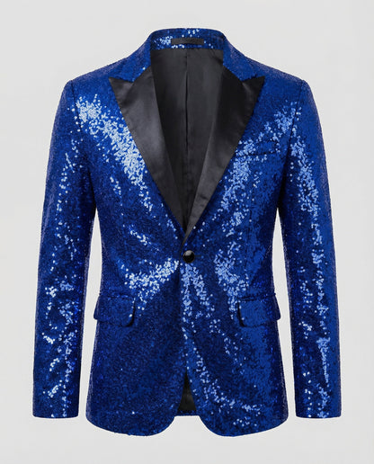 Blazer Donna con Paillettes Vestibilità Classica