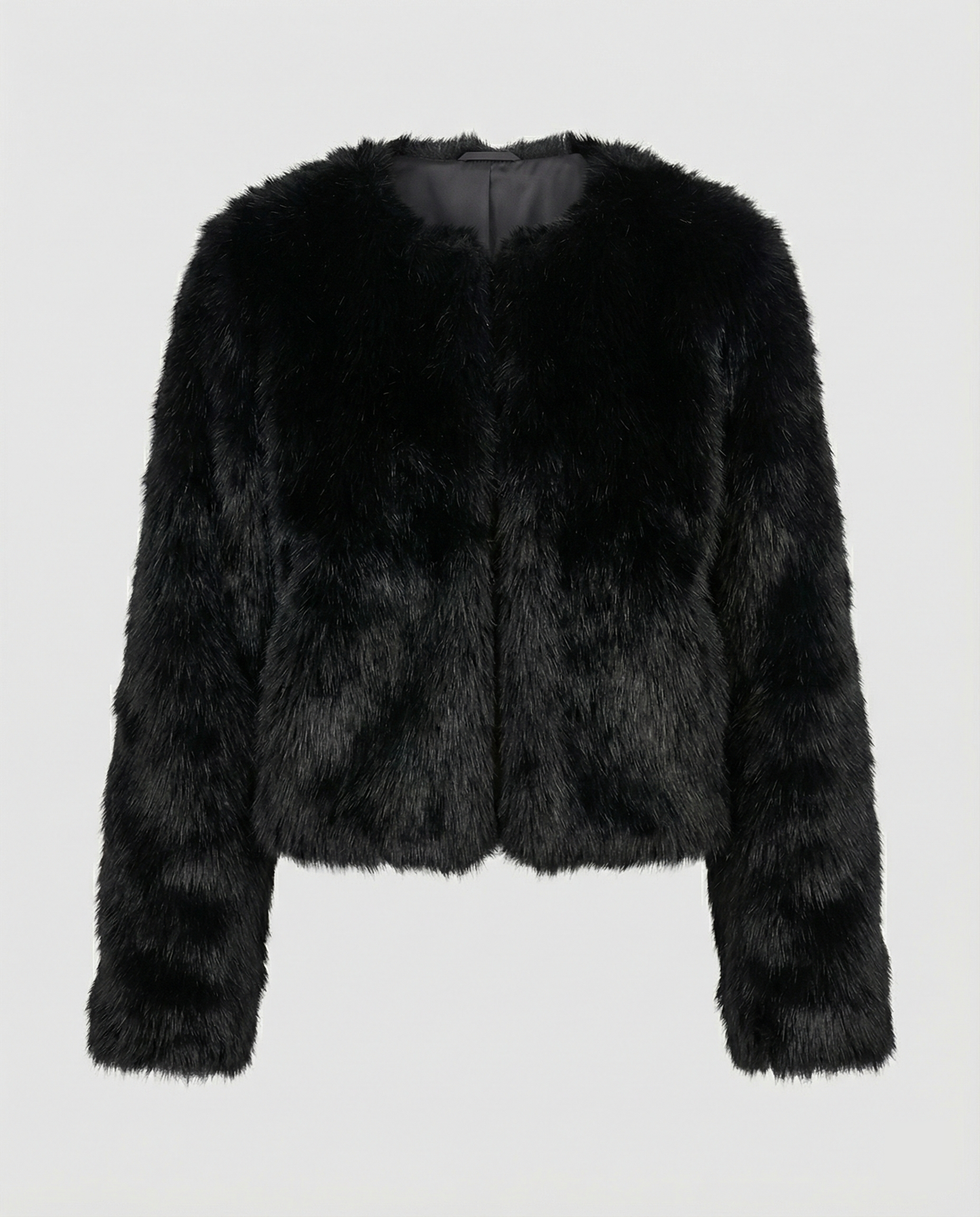 Cappotto Corto Donna in Pelliccia Sintetica