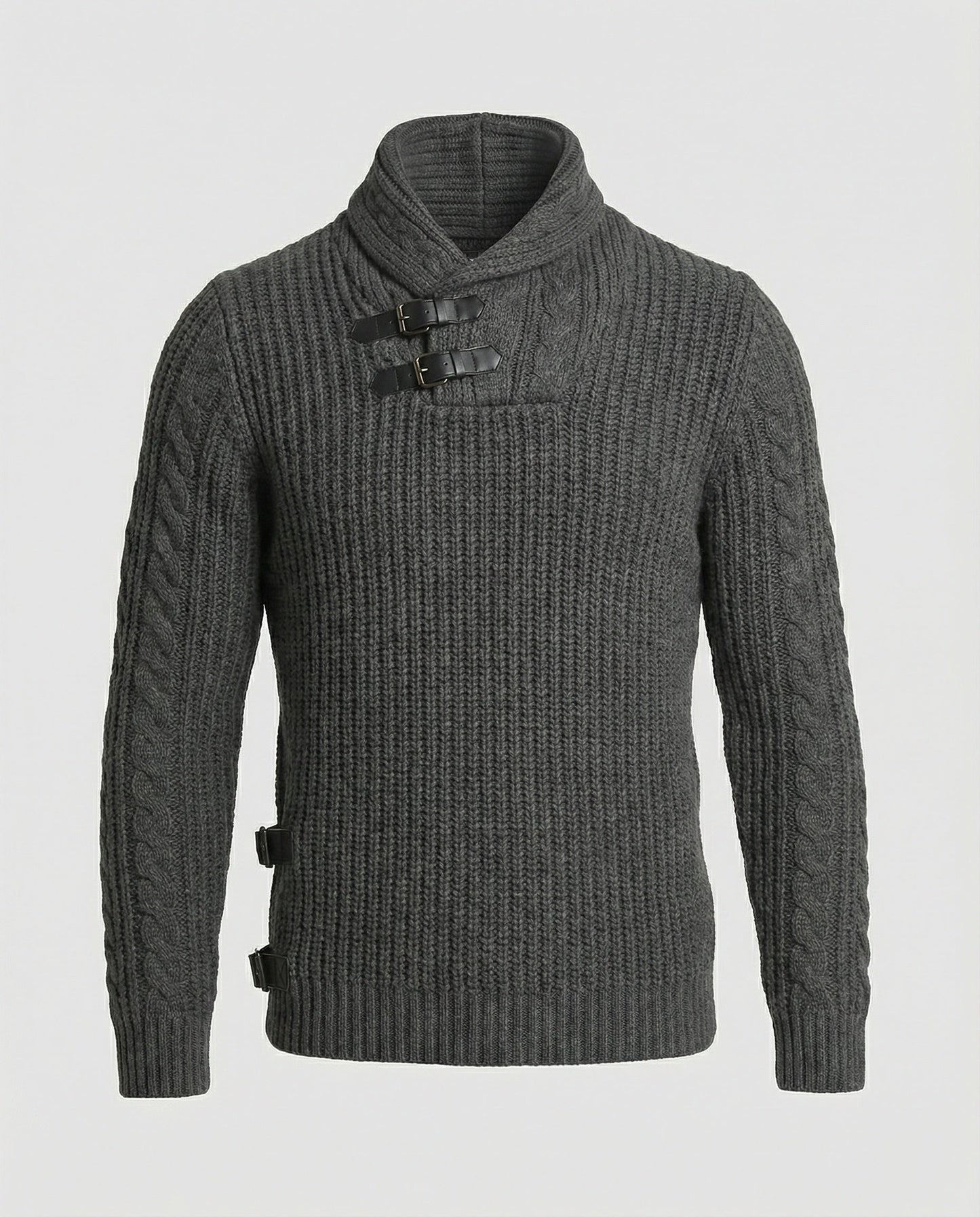 Maglione Uomo Maglia Asimmetrica Stile Casual