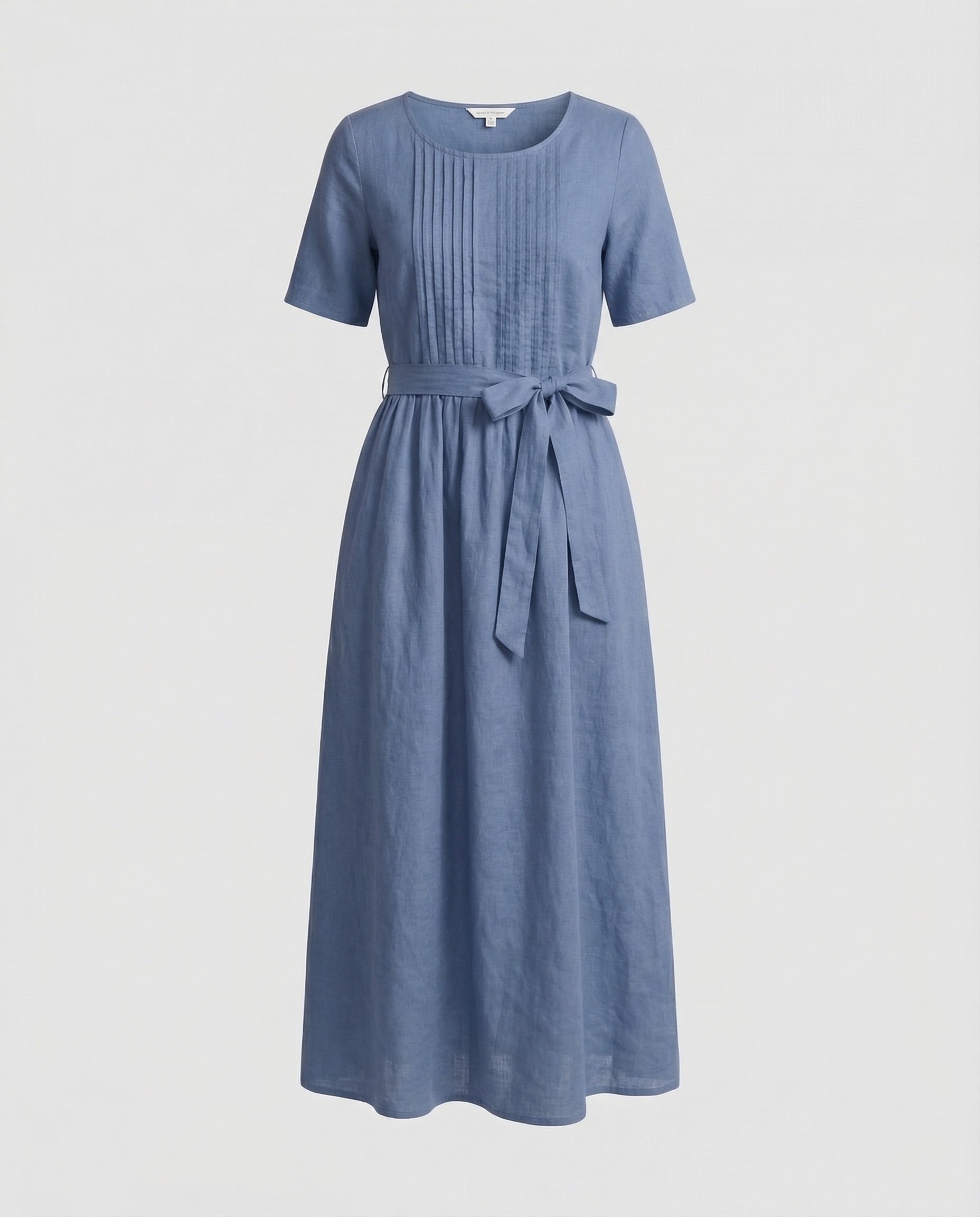 Abito Lino Donna Maxidress con Cintura - Brentozzi