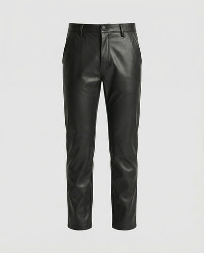 Pantaloni Uomo in Ecopelle Taglio Slim