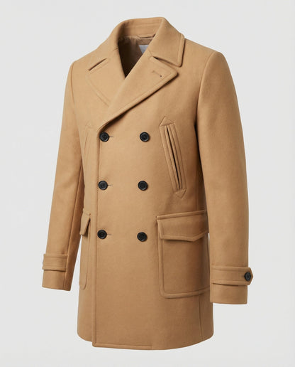 Cappotto Uomo in Lana Elegante Doppio Petto