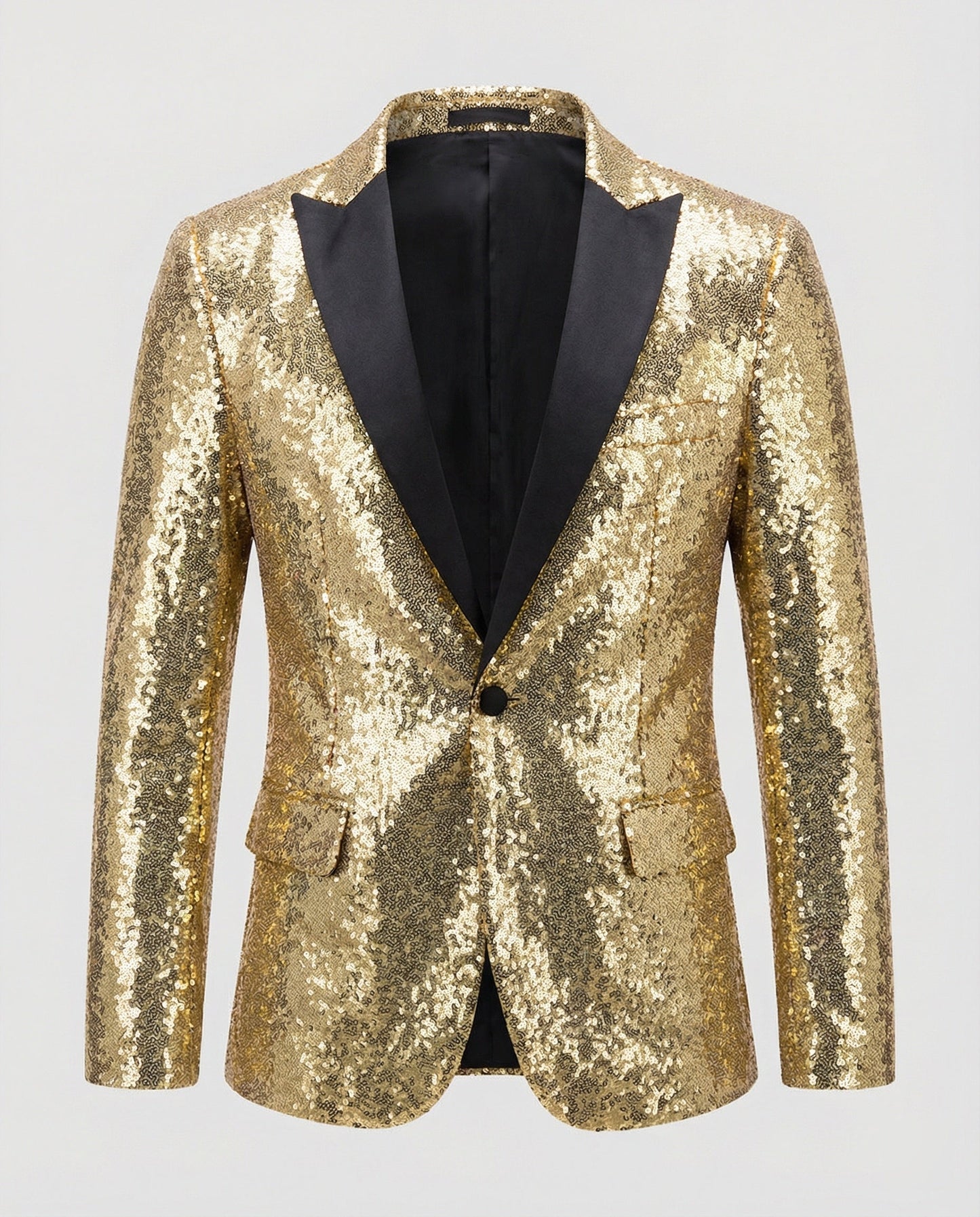 Blazer Uomo Paillettes Lucido Slim Fit