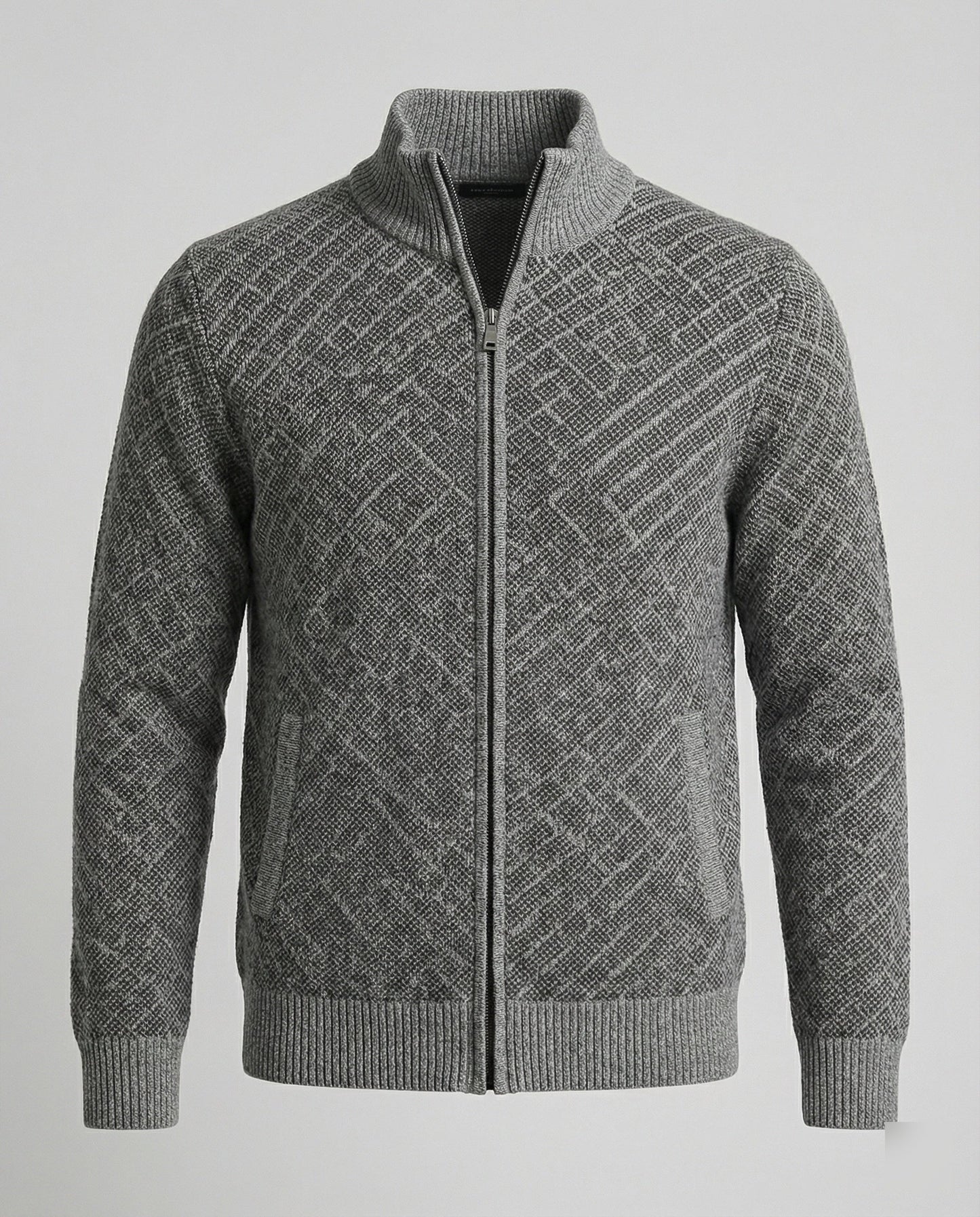 Cardigan Uomo in Maglia con Zip
