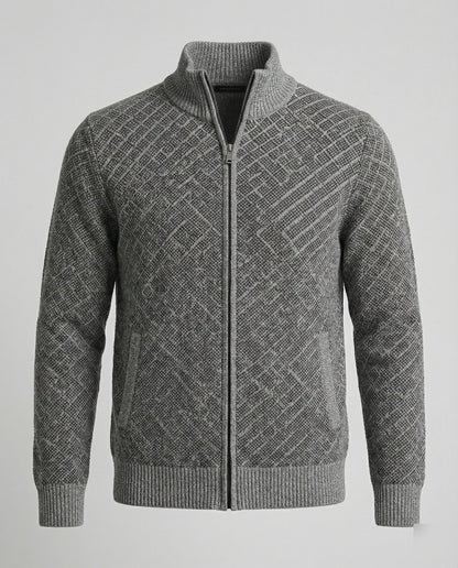 Cardigan Uomo in Maglia con Zip
