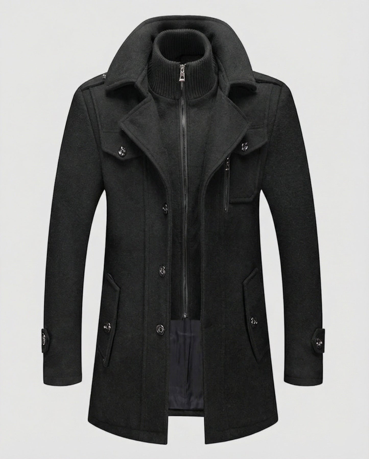 Cappotto Uomo Due Pezzi Caldo