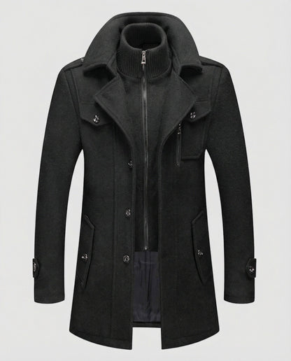 Cappotto Uomo Due Pezzi Caldo