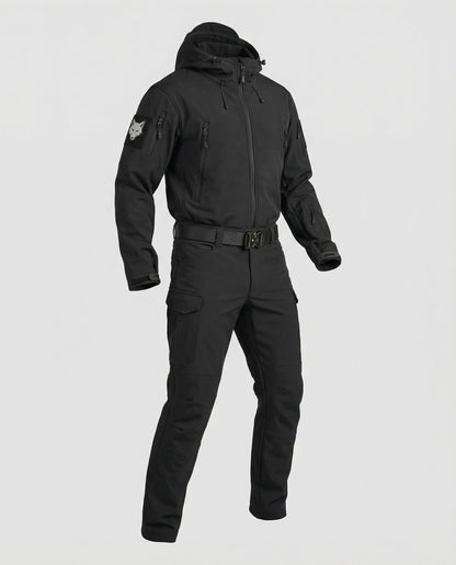 Giacca e Pantaloni Outdoor Uomo Tessuto Tecnico Impermeabile