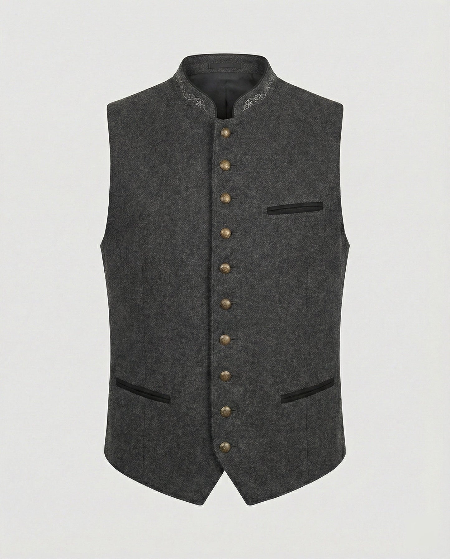 Gilet Uomo Trachten Classico Vestibilità Regolare